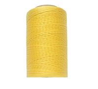 Anawakia 260 m Wachsfaden Nähgarn Allesnäher Gewachst Ledergarn Wachsband Thread Cord Ledergarn Nähen Handwerk Sattlergarn Zwirn Ø 0.8 mm (Gelb)