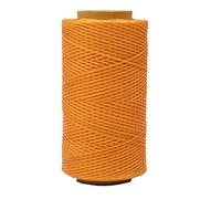 Anawakia 260 m Wachsfaden Nähgarn Allesnäher Gewachst Ledergarn Wachsband Thread Cord Ledergarn Nähen Handwerk Sattlergarn Zwirn Ø 0.8 mm (Orange)