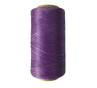 Anawakia 260 m Wachsfaden Nähgarn Allesnäher Gewachst Ledergarn Wachsband Thread Cord Ledergarn Nähen Handwerk Sattlergarn Zwirn Ø 0.8 mm (Lila)