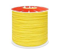 Anawakia Nylonband Kordel Nylonschnur 100 m x 0,8 mm Nylon Trim Kordel Nylon-Handstrickschnur-Sickenfaden für DIY Halskette Schmuckherstellung (Gelb)