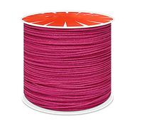 Anawakia Nylonband Kordel Nylonschnur 100 m x 0,8 mm Nylon Trim Kordel Nylon-Handstrickschnur-Sickenfaden für DIY Halskette Schmuckherstellung (Rosenrot)