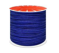Anawakia Nylonband Kordel Nylonschnur 100 m x 0,8 mm Nylon Trim Kordel Nylon-Handstrickschnur-Sickenfaden für DIY Halskette Schmuckherstellung (Blau 1)