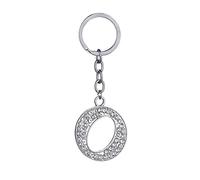 Anawakia Schlüsselanhänger Alphabet 26 englische Buchstaben Glitzersteine Strasssteine Anhänger mit Initialen A B C D E F G H I J K L M N O P R S T U V W X Y Z (O)