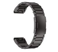 ANBEST Titanlegierung Armband Kompatibel mit Fenix 5 Armbänder, 22mm Schnellverschluss Armband für Fenix 6/6 Pro/Fenix 5 Plus/Forerunner 935/Forerunner 945 (Schwarz)