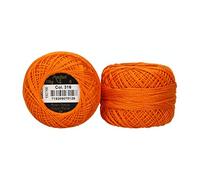 Anchor 4591008-00316 Stickgarne, 100% Baumwolle, orange, Stärke 8, 82m, 16 Gramm
