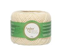 Anchor 4764080-00926 Häkelgarne, 100% Baumwolle, 926, Stärke 80, 372m, 27 Gramm