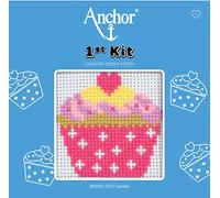 Anchor Cross Stitch 1st Kit: Cupcake, 100% Baumwolle, mehrere, Einheitsgröße