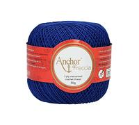 Anchor Freccia Stärke 12 4771012-00134 blau Häkelgarn, 100 % Baumwolle