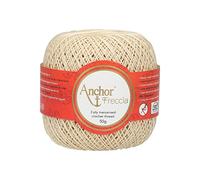 Anchor Häkelgarn Freccia Stärke 12 100 % Baumwolle Beige