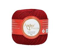 Anchor Freccia Stärke 12 4771012-08047 rot Häkelgarn, 100 % Baumwolle