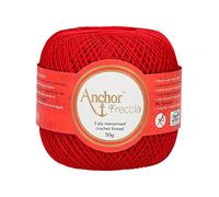 Anchor Freccia Stärke 16 4771016-00047 rot Häkelgarn, 100 % Baumwolle