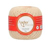 Anchor Freccia Stärke 20 4771020-00387 beige Häkelgarn, 100 % Baumwolle