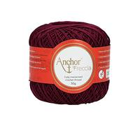 Anchor Freccia Stärke 6 4771006-00072 rot Häkelgarn, 100 % Baumwolle