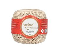 Anchor Freccia Stärke 8 4771008-00387 beige Häkelgarn, 100 % Baumwolle