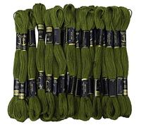 ANCHOR Hand Cross Stitch Stranded Baumwolle Stickgarn Floss Packung mit 25 Skeins-Grun