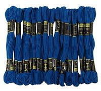 ANCHOR Hand Cross Stitch Stranded Baumwolle Stickgarn Floss Packung mit 25 Skeins-Royal Blue