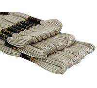 Anchor - Hellgrau (0397) - Desi Hawker - Set aus Baumwolle, 6-lagig, Garnknäuel, Kreuzstich, Stickerei, Strickgarn