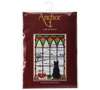 Anchor Langstich-Set Winter durch das Fenster, Bild vorgezeichnet