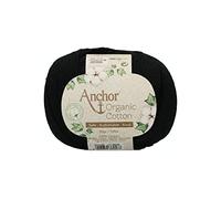 Anchor Organic Cotton, 50G, Stärke: 4, Aufmachung: 125M black Häkelgarne