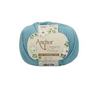 Anchor Organic Cotton, 50G, Stärke: 4, Aufmachung: 125M blue sky Häkelgarne