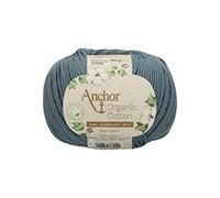Anchor Organic Cotton, 50G, Stärke: 4, Aufmachung: 125M ocean blue Häkelgarne