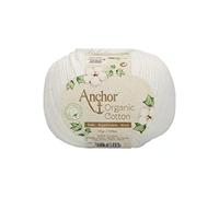 Anchor Organic Cotton, 50G, Stärke: 4, Aufmachung: 125M snowy white Häkelgarne