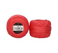 Anchor 4591008-00011 Stickgarne, 100% Baumwolle, lachsrot, Stärke 8, 82m, 16 Gramm