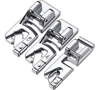 ANCLLO 10 Stück 6 mm Nähfuß-Set für Nähmaschinen, schmal, gerollt, für alle Nähmaschinen mit niedrigem Schaft, für Singer, Brother, Babylock, Euro-Pro, Janome, Kenmore, White,Elna Saummfuß Kit Nähfuß