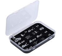 ANCLLO 16-teiliges professionelles Nähmaschinen-Nähfuß-Set, Multifunktions-Saumfuß, Ersatzteile, Zubehör für niedrigen Schaft, Brother, Singer, Janome, Viking, Toyota, Simplicity, Kenmore