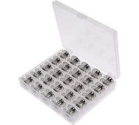 ANCLLO 25 Metallspulen, Multifunktionale Nähmaschine Universalspule mit Tasche für Standard-Haushaltsnähmaschine Brother Singer, Feiyue, Home