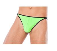 ,Andalea Herren String in grün schwarz mit Hakenverschluss Männer Slip elastisch Größe: 4XL/5XL