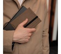 ANDERS & KOMISCH A&K Reiseetui Reise-Dokumententasche für Reisepass, nachhaltig aus Papier Braun