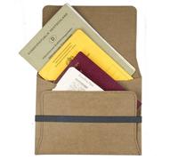 ANDERS & KOMISCH A&K Reiseetui Reise-Dokumententasche für Reisepass, nachhaltig aus Papier Schwarz