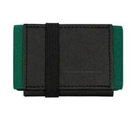 Anders & Komisch Karten Geldbeutel mit Münzfach A&K Mini Portemonnaie Schwarz/Grün Kartenetui Herren Kleine Geldbörse nachhaltig, Slim Wallet Damen Handarbeit aus Deutschland Unisex