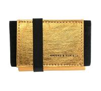 ANDERS & KOMISCH Mini Portemonnaie mit Münzfach. klein, leicht, kompakt. - A&K MINI Gold Gold/schwarz