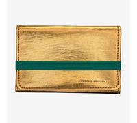 ANDERS & KOMISCH Portemonnaie Damen Mittelgroß.Schmal.Praktisch.Vegan. - Gold Grün