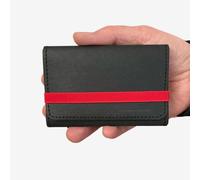 ANDERS & KOMISCH Portemonnaie mittelgroß A&K KOMPAKT Geldbeutel vegan Schwarz Rot