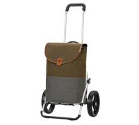 Andersen - Andersen Royal Shopper PRIYA Fahrradanhänger 25 cm Dreispeichenrad Khaki