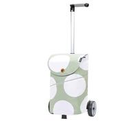 Andersen Einkaufstrolley - 46 Liter - höhenverstellbar - Aufhängung für Einkaufswagen - belastbar 40 kg - Aluminium - Kugellager-Rad Ø 17 cm - mit Kordelzug & Klett - Unus Shopper Mix Collection A53