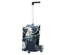 Andersen Einkaufstrolley - 46 Liter - höhenverstellbar - Aufhängung für Einkaufswagen - belastbar 40 kg - Aluminium - Kugellager-Rad Ø 17 cm - mit Kordelzug & Klett - Shopper Mix Collection A34