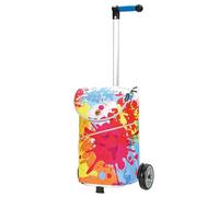 Andersen Einkaufstrolley - 46 Liter - höhenverstellbar - Aufhängung für Einkaufswagen - belastbar 40 kg - Aluminium - Kugellager-Rad Ø 17 cm - mit Kordelzug & Klett - Shopper Mix Collection A24