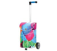 Andersen Einkaufstrolley - 46 Liter - höhenverstellbar - Aufhängung für Einkaufswagen - belastbar 40 kg - Aluminium - Kugellager-Rad Ø 17 cm - mit Kordelzug & Klett - Shopper Mix Collection A20