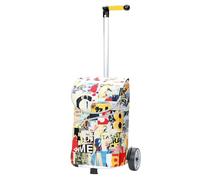 Andersen Einkaufstrolley - 46 Liter - höhenverstellbar - Aufhängung für Einkaufswagen - belastbar 40 kg - Aluminium - Kugellager-Rad Ø 17 cm - mit Kordelzug & Klett - Shopper Mix Collection A33