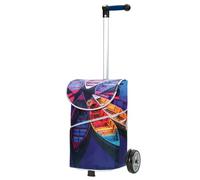 Andersen Einkaufstrolley - 46 Liter - höhenverstellbar - Aufhängung für Einkaufswagen - belastbar 40 kg - Aluminium - Kugellager-Rad Ø 17 cm - mit Kordelzug & Klett - Shopper Mix Collection A17