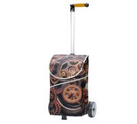 Andersen Einkaufstrolley - 46 Liter - höhenverstellbar - Aufhängung für Einkaufswagen - belastbar 40 kg - Aluminium - Kugellager-Rad Ø 17 cm - mit Kordelzug & Klett - Shopper Mix Collection A39