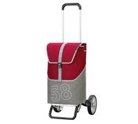 ANDERSEN Einkaufstrolley - Alu Star Shopper Filip rot 46 L Handwagen,Rucksack,Thermo, Aluminium, höhenverstellbar, Räder abnehmbar