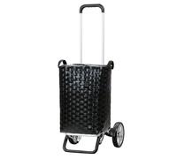 ANDERSEN Einkaufstrolley - Alu Star Shopper Silja Black 53 L handgemacht, Handwagen, recycelt, Aluminium, höhenverstellbar, Räder abnehmbar
