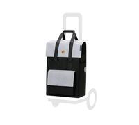 Andersen Einkaufstrolley Ersatztasche - 54 Liter - Seiten- & Fronttasche - Tragegriff - extra Innenfach - wasserabweisend - Reflektoren - faltbar - Milla schwarz