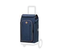 Andersen Einkaufstrolley Ersatztasche - 61 Liter - mit Kühlfach - Seiten- & Fronttasche - extra Innenfach - wasserabweisend - Reflektoren - faltbar - Folke blau