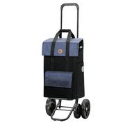 Andersen Einkaufstrolley - klappbar - 43 Liter - 4 Räder - höhenverstellbar - mit Kühlfach - belastbar 50 kg - Stahlgestell - Trolley - Quattro Shopper Vektor blau